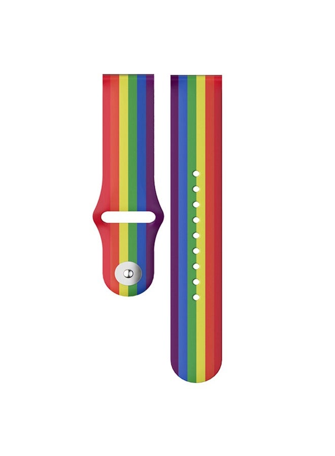 Fitbit Versa2 Reverse Buckle Printed Silicone Strap Versa Lite Smartwatch Replacement Strap Compatibility Between Men and Women Watch Straps Classic Soft Strap Replaces Sports Wristband - Image 4